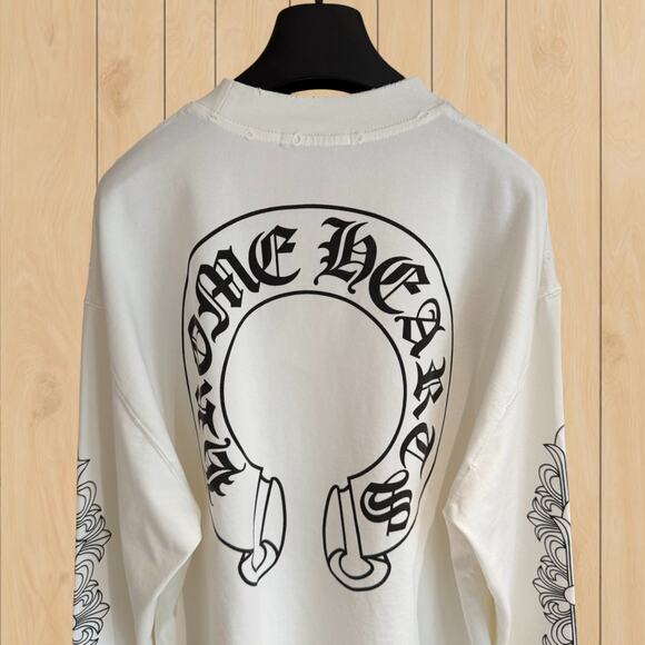 Chrome Hearts Men's Classic White Long Sleeve Shirt - Picture 3 of 4